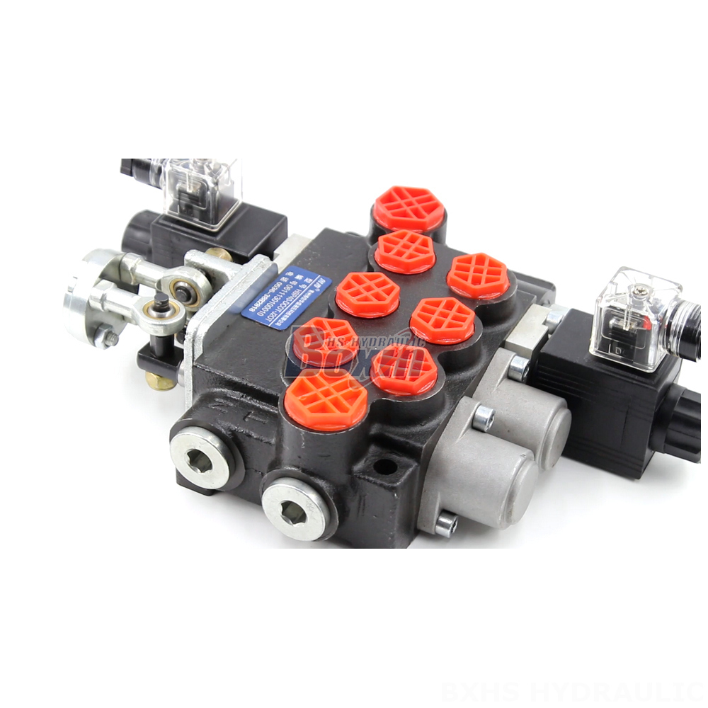 P40 Solenoid and Joystick 3 Spool Monoblock Directional Valve - Manufacturer and Global Supplier detail image